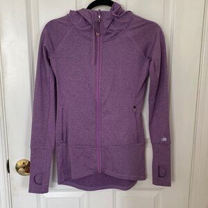 ALO Yoga Women's Lavender Zip-Up Hoodie, Size XS